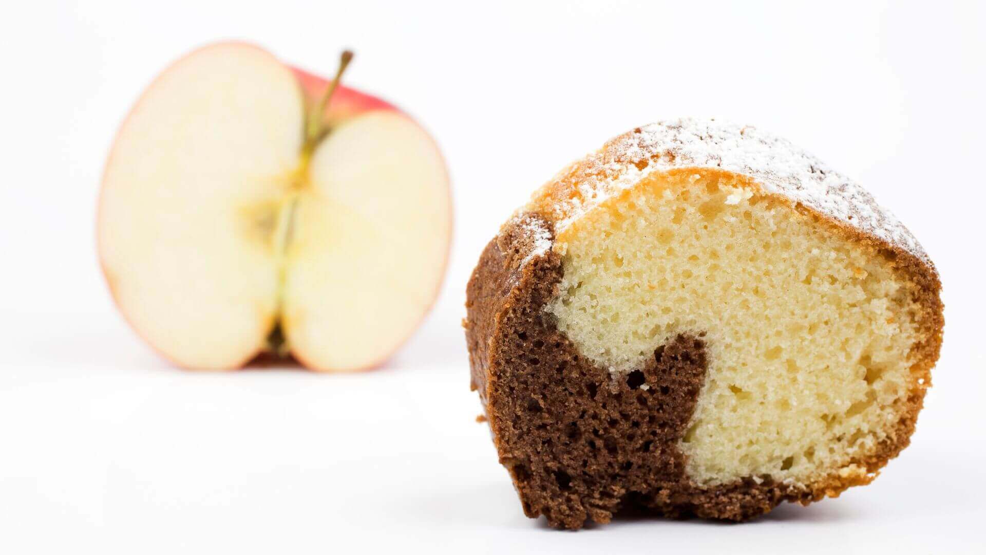 rôzne druhu cukru - koláč vs- jablko Chuť žiť článok